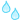 a small gif of 2 pixelated water drops falling.