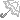 a pixel image of a white umbrella.
